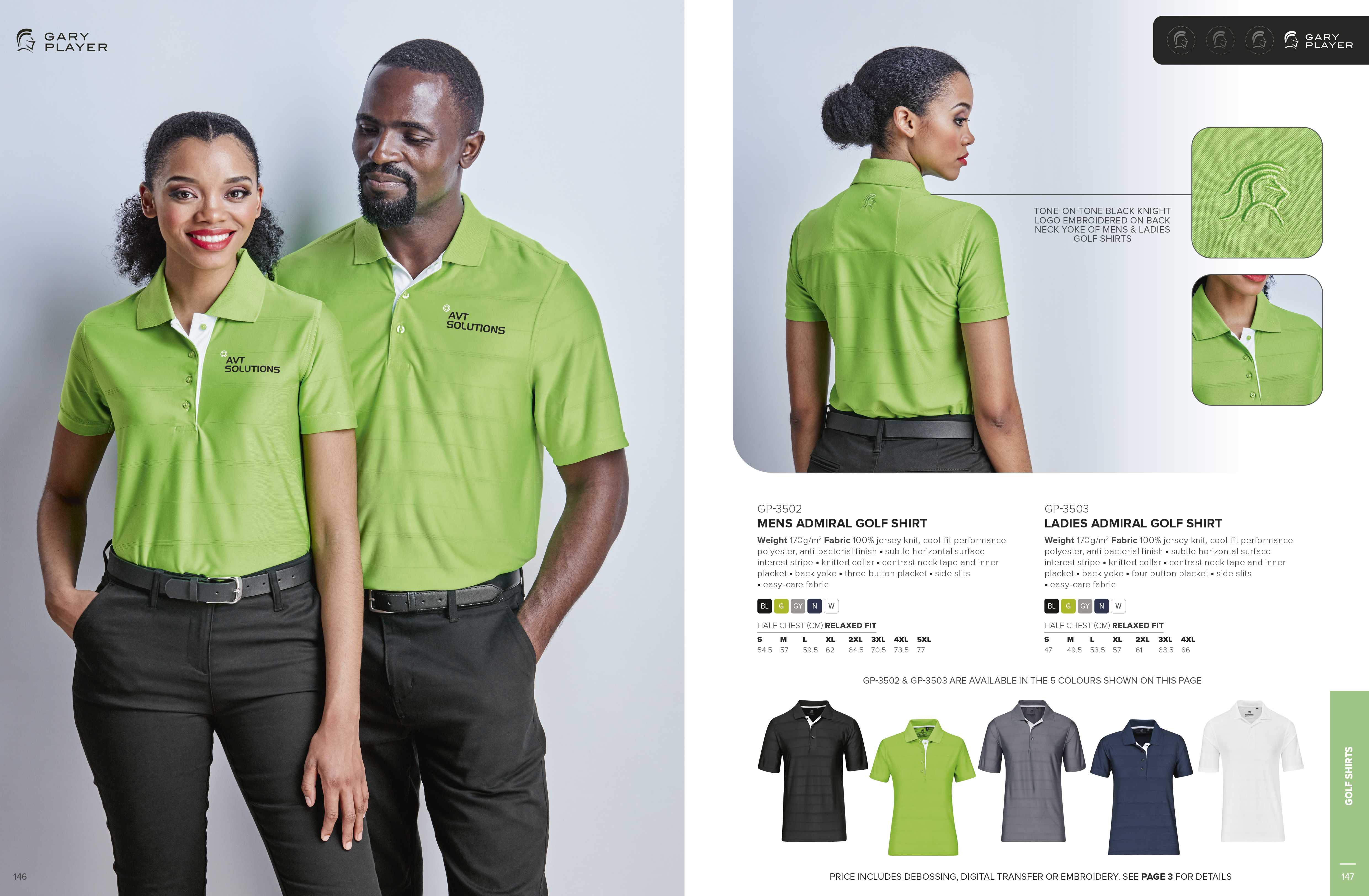 GP-3503 - Ladies Admiral Golf Shirt - Catalogue Image